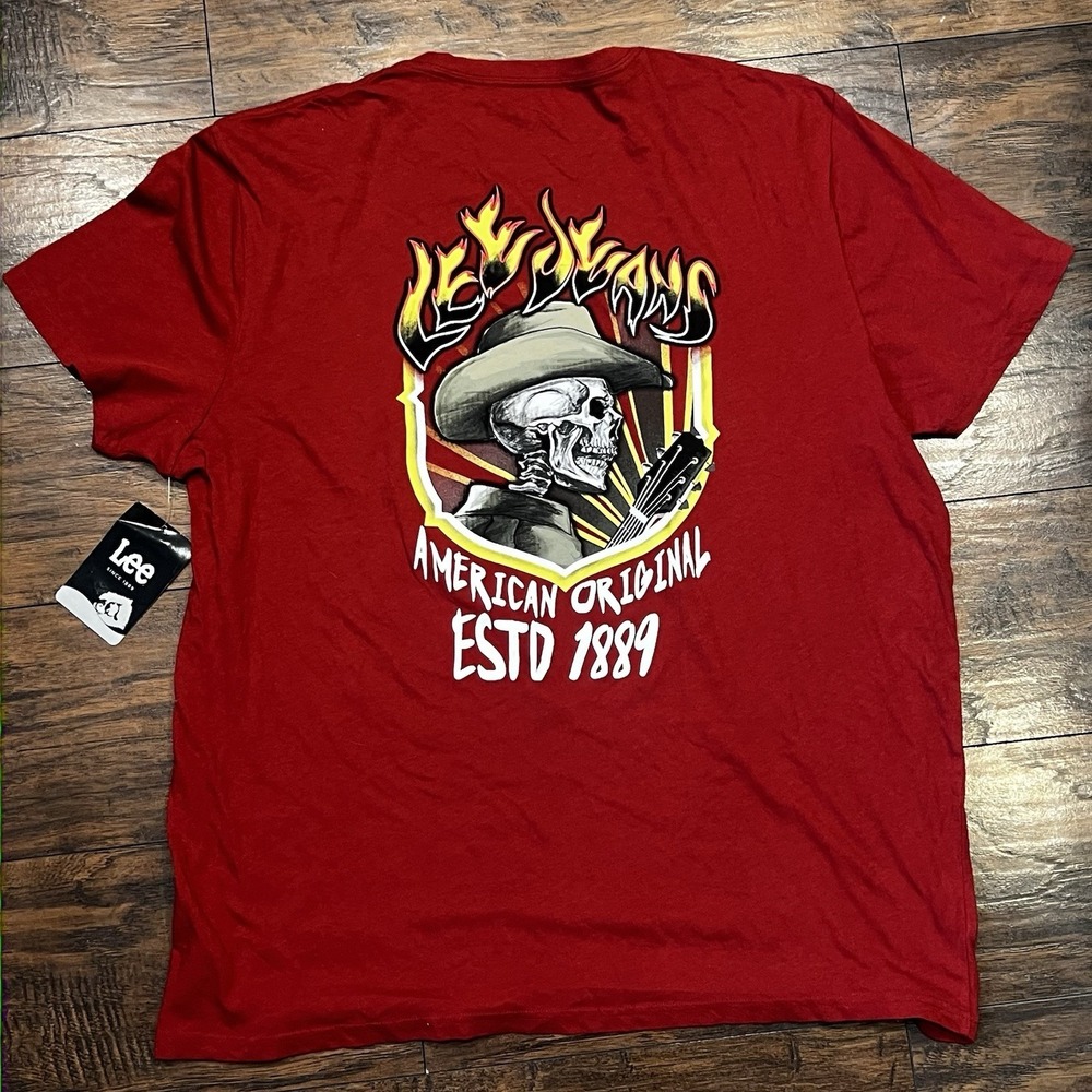 Lee NWT ESTD 1889, American Original Short Sleeve T-Shirt, Men's Size 2XL